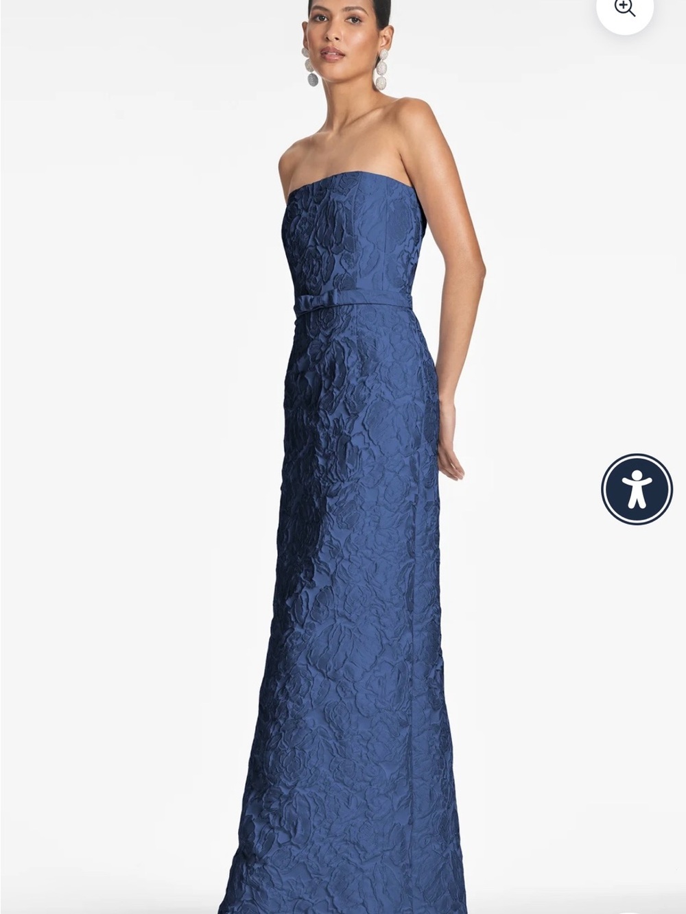 Sachin + Babi Sophia Textured Floral Strapless Dress and matching Shawl - Picture 5 of 9